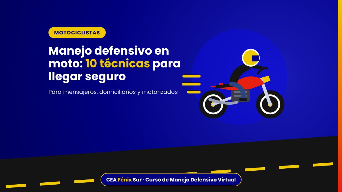 Manejo defensivo en moto: técnicas para motociclistas